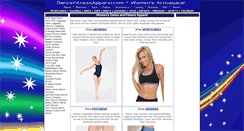 Desktop Screenshot of dancefitnessapparel.com